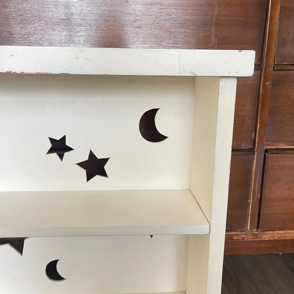 VTG celestial star moon Wall Hanging 23x19x6 Trinket Shelf Knick knack primative